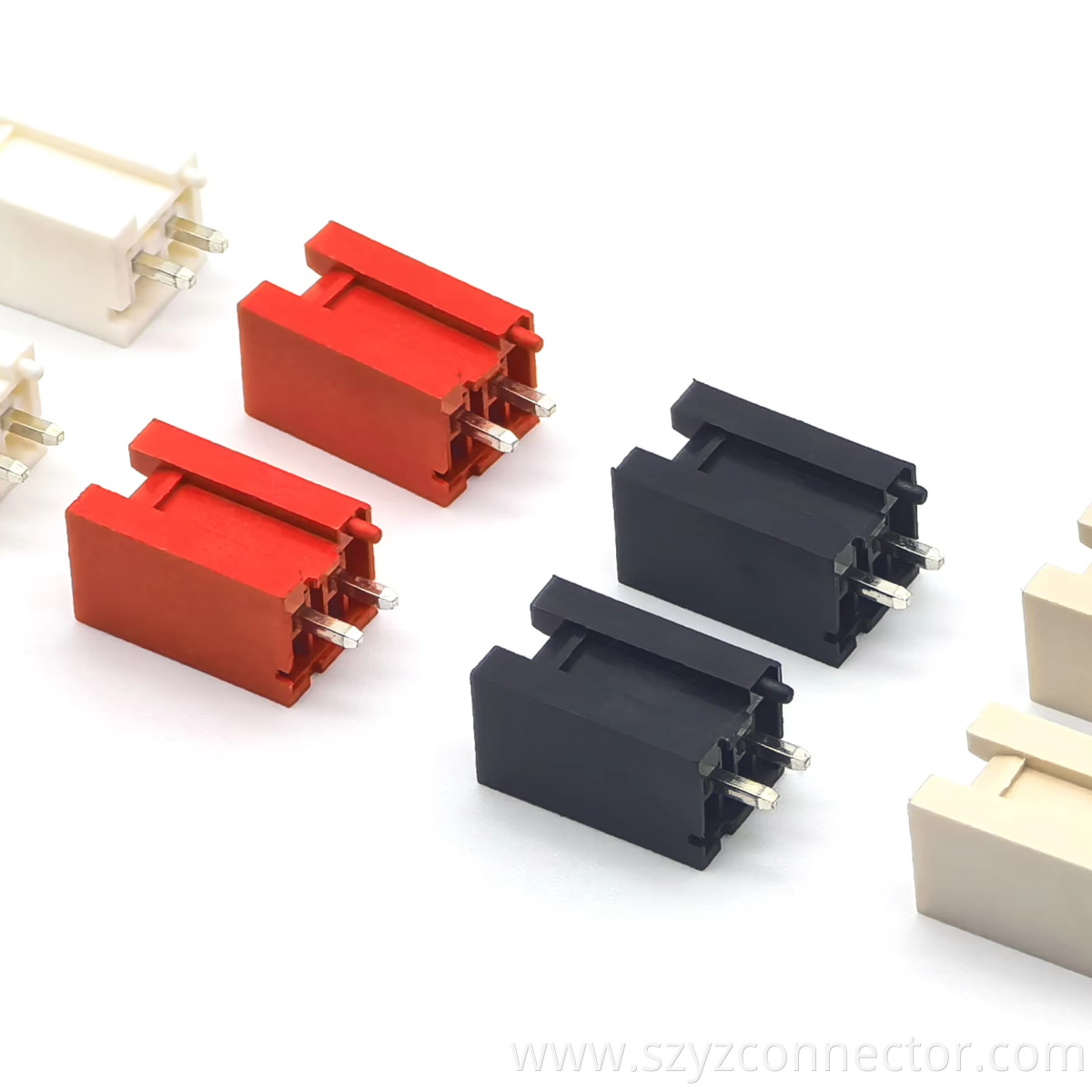 Wafer VH3.96 Elevated Profile Straight Pin Header Connector Straight DIP Glow-Wire Compliant White/Black/Red/Beige 2P Wafer VH3.96 Elevated Profile Straight Pin Header Connector Straight DIP Glow-Wire Compliant White/Black/Red/Beige 2P